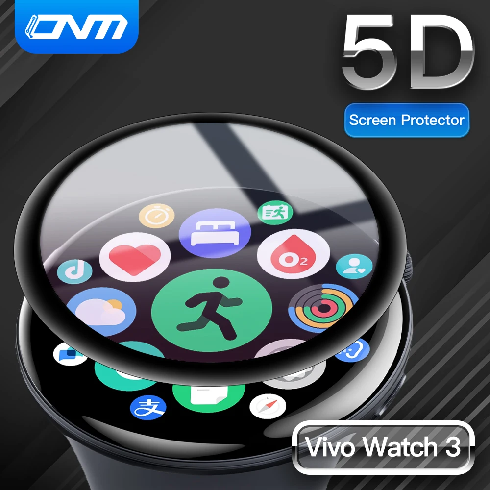 

5D Protective Film for Vivo Watch 3 Screen Protector Anti-scratch Film for Vivo Watch 3 Smartwatch Screen Accessories(Not Glass)