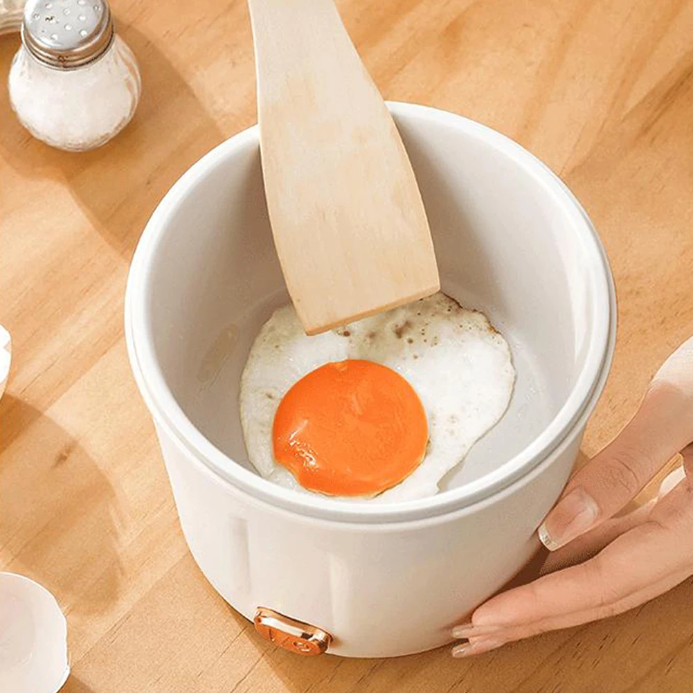 Portable Electric Pot, Hot Pot Electric With Detachable Power Cord, Button Control, Anti Dry Burning Function, Circular Embedded