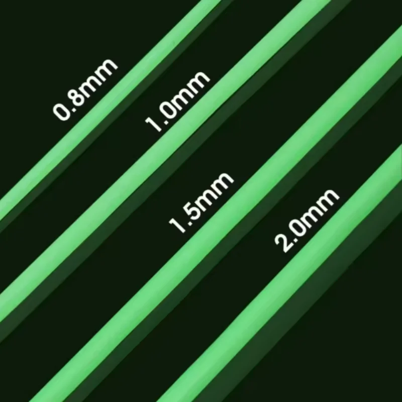 Fishing Hose Silicone Anti Rig Tube Tubing Rig Sleeves 0.8/1/1.5/2mm Luminous Deep Sea Fishing Pesca Iscas FIsh Tackle Tools