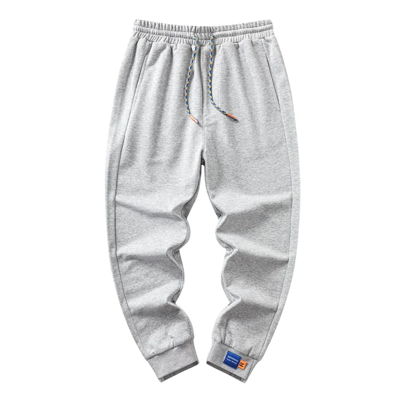thumbnail image 1 of Pantalones de entrenamiento deportivo, pantalones casuales largos de algodón, pantalones largos sueltos de color sólido para hombre, pantalones deportivos suaves para culturismo, pantalones largos, 1 of 5