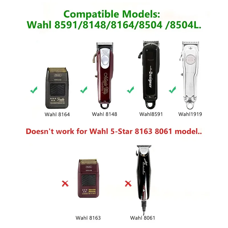 4V 2A Clipper Charger Adapter for Wahl Magic Cordless Trimmer 8148 8164 8504 8509 8591 5-Star Magic Clip Cordless Trimmer Cord charger adapter power supply adapter battery charger adapter