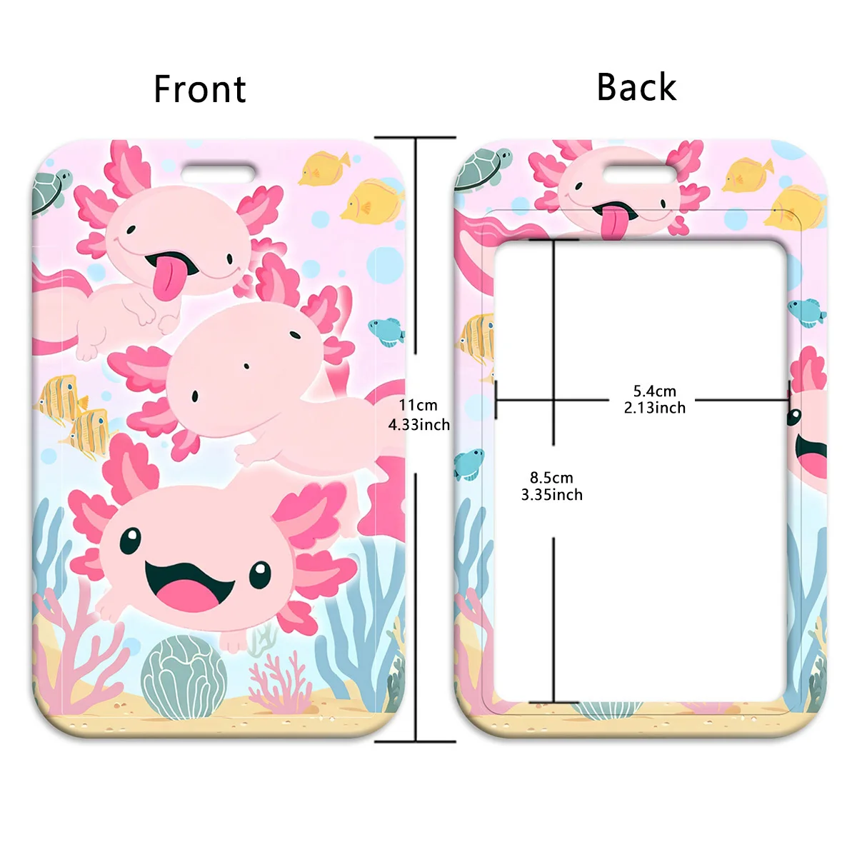 Kawaii Katzen- und Tier-Cartoon-Schlüsselband mit Ausweishalter, Sonnenblumen-Halsband für Schlüssel, Buskarten und Studenten-Zubehör – Detail 3