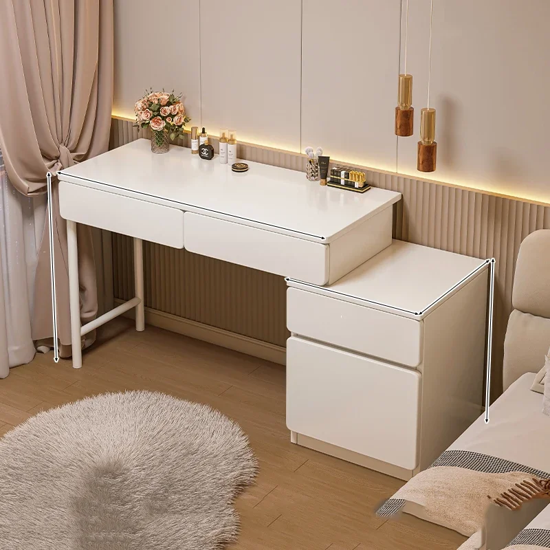 

Shelf Makeup Dressers Vanity Cabinet Mobile Bedroom Closets Dressers Storage Luxury Penteadeira De Maquiagem Modern Decoration