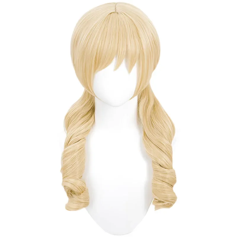 Anime Tomoe Mami Cosplay Perücke Puella Magi Madoka Magica Bekämpft Perücke Hohe Temperatur Seide Rose Innere Mesh Perücke Halloween Party – Detail 4
