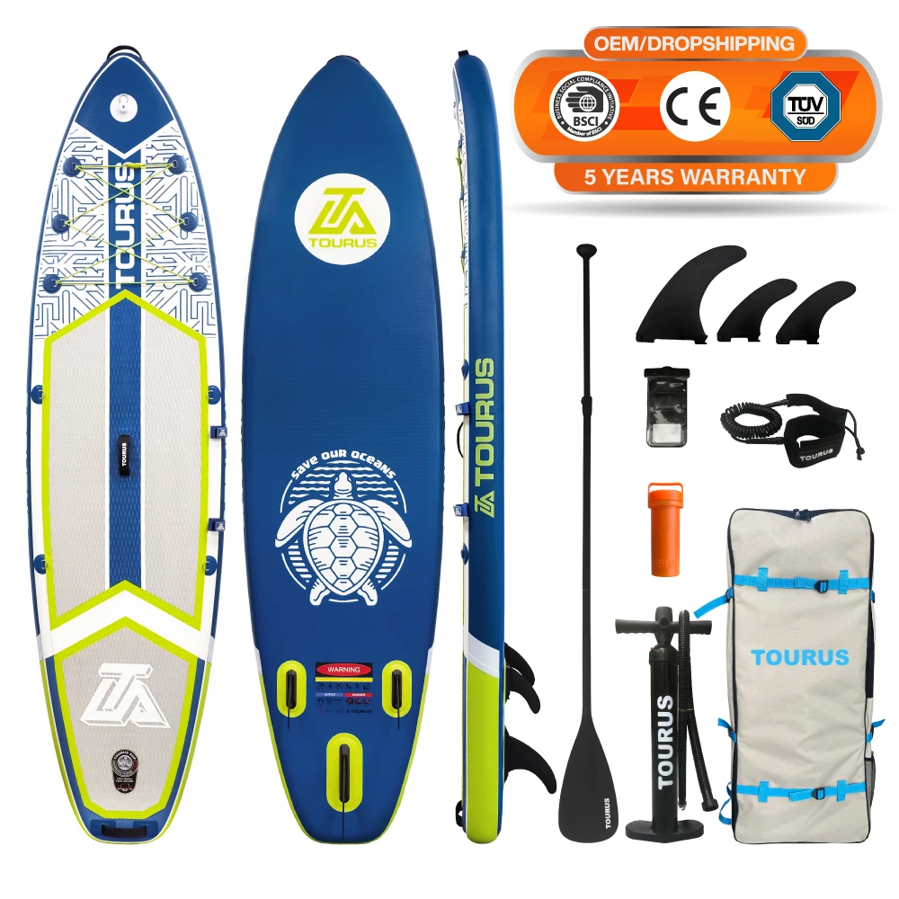 

TOURUS 2023 latest inflatable paddle adventure board sup stand up Surfing