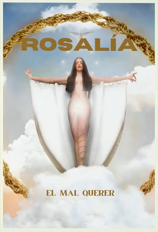 thumbnail image 1 of Póster de portada de álbum de música de cantante de hip hop Rosalía, pintura en lienzo, arte de pared, impresiones, imagen para cafetería, bar, habitación, decoración del hogar, regalos para fanáticos, 1 of 5
