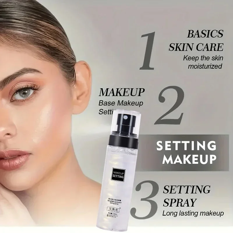 100ML Long-Lasting Makeup Fixing Spray Waterproof Sweatproof Oil Control Hydrating Setting Spray for a Fresh Makeup Finish makeup fixing spray