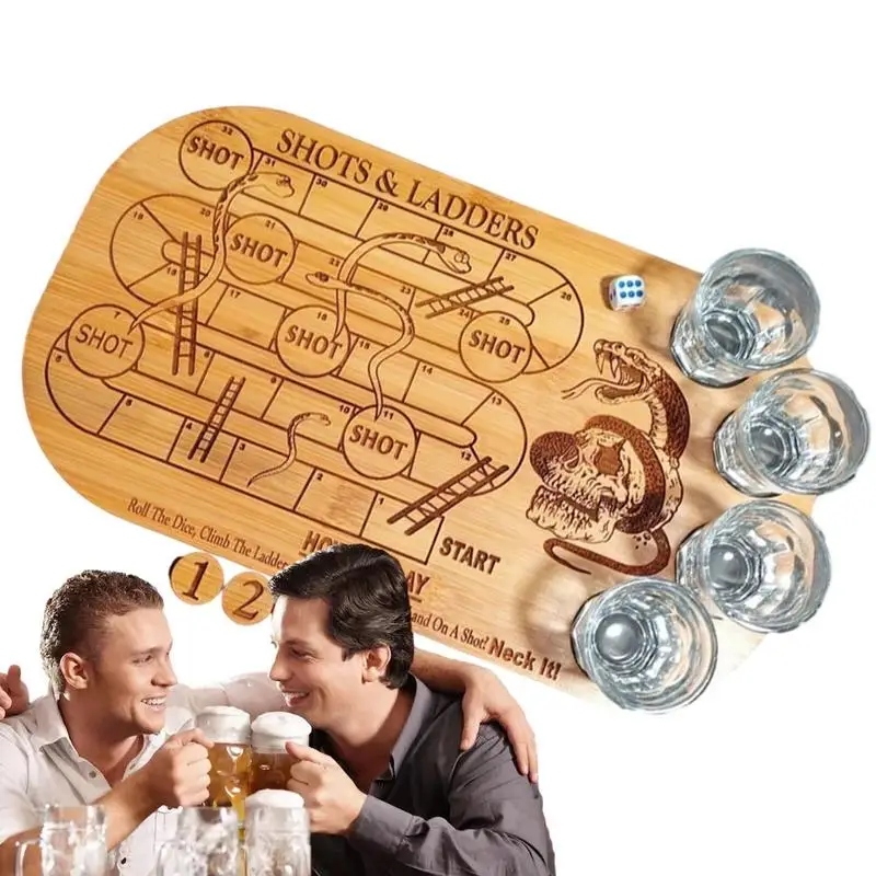 

Shot Wine Cup Game Wooden Drinking Cup Wine Cup Game Chess Interactive Table Drinking Bar Game Bar Hotel Home Party Supplies For