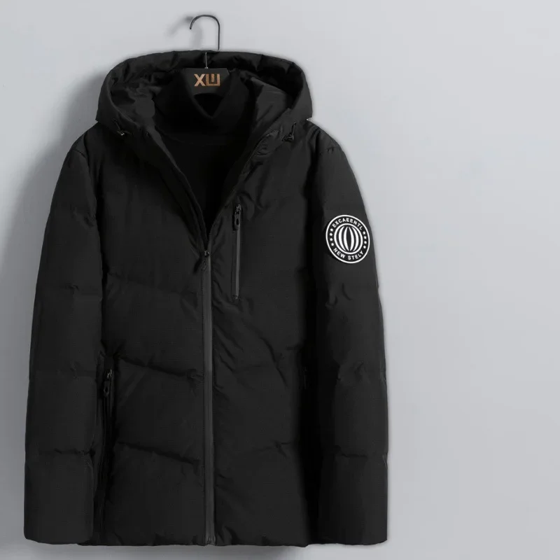 Winter Down Jacket Men Clothing Hooded Warm Parkas Short 90% White Duck Down Coat Casual Fashion Men\'s Jackets Casaco Masculino