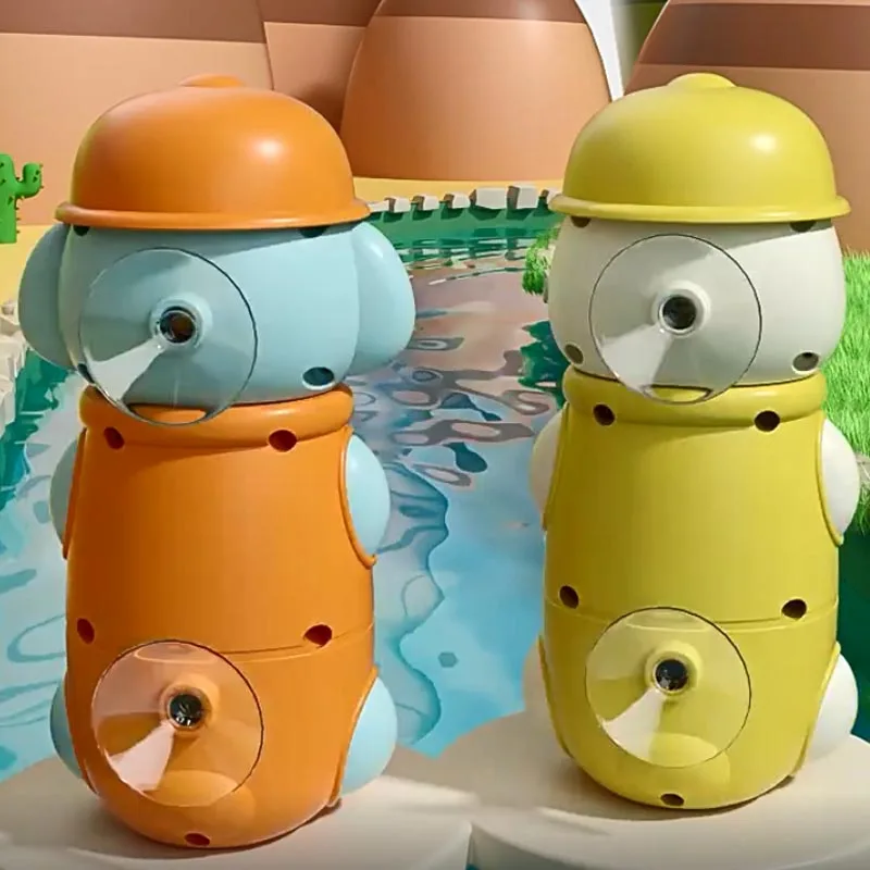 New Cute Duck/Elephant Baby Shower Bath Toys Children Water Play Spinner with Suction Cup Waterwheel Games for Kid Bathroom 4