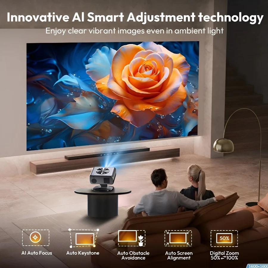 2025 M05 Android 12.0 Projector 4k 64G AutoFocus Projector