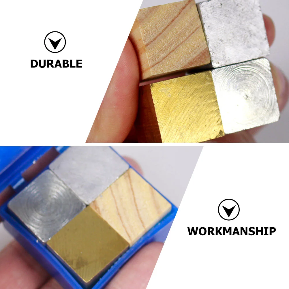 Metal Block Density Cubes Set Physical Experiment Equipment Physics Teaching Instrument Educational Supplies School 4 Pcs