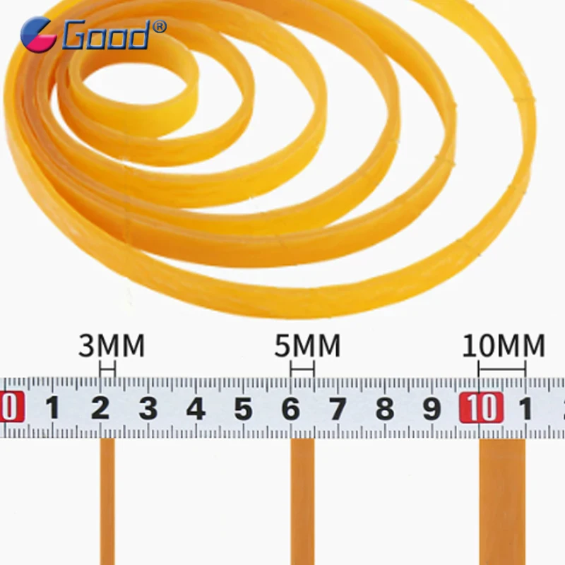 High Elasticity Yellow Industrial Rubber Bands - Thickened, Stretchable & Sturdy