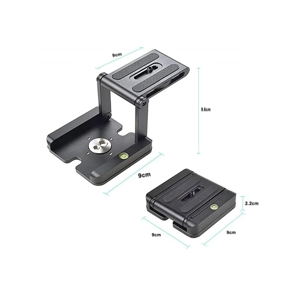 Portable Z Type Tilt Tripod Head Folding Tilt Foldable Convenient Single Quick Release Plate Stand Holder Camera Bracket images - 6
