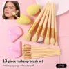 41448-ee507a.jpg 17PCS High-Quality Soft Makeup Brushes Set & Makeup Sponge & Triangular Powder Pads - Ideal New Year Makeup Gift for Girls