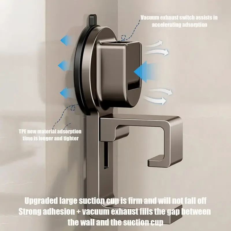 Suction cup hook wall mounted washbasin storage hook bracket,bathroom basin storage rack bracket,space saving plastic