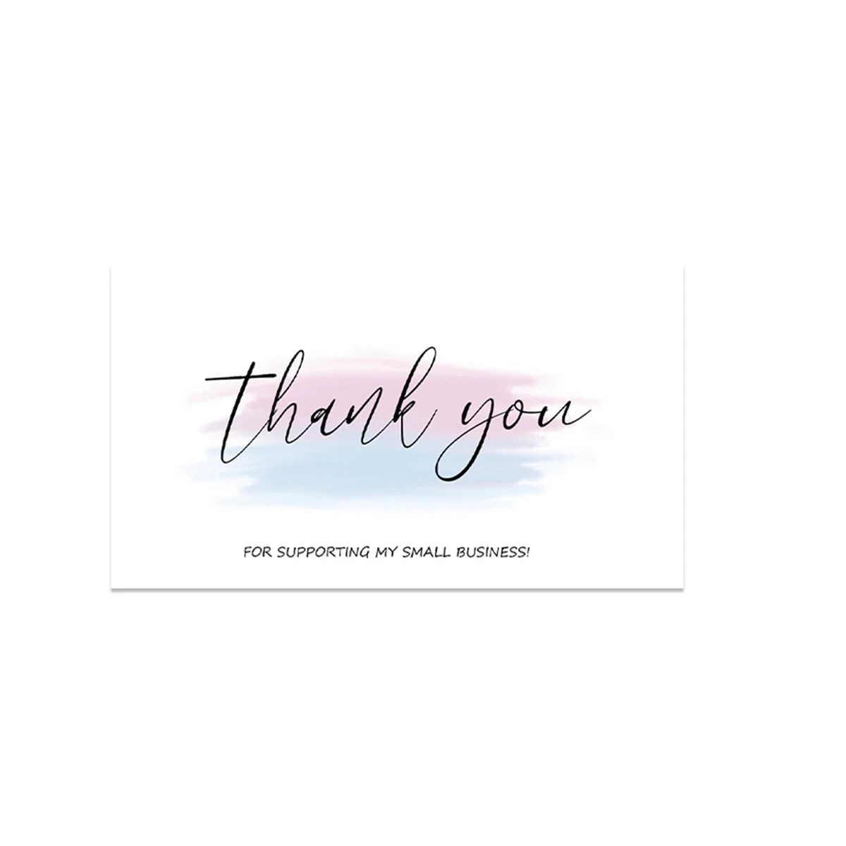 50 Dankeskarten Für Bestellungen (5x9 Cm) – Mit 'Thank You For Your Order' Aufdruck, Ideal Für Kleine Unternehmen
