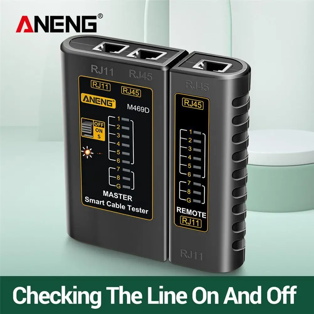 LED 디스플레이가 있는 네트워크 케이블 테스터, LAN 케이블, 네트워킹 와이어, 전화선 감지기, 트래커 테스트 도구용