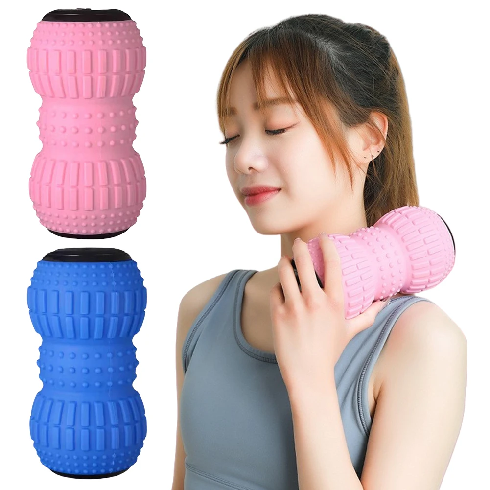 전기 피넛볼 인체공학적 피넛 마사지기 충전식 딥 티슈 롤러 (근막 이완 및 근육 회복용)