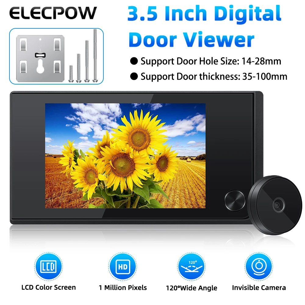 LetCart Videocamera Di Sicurezza - 3.5"LCD Digitale 120 Gradi - Foto 5