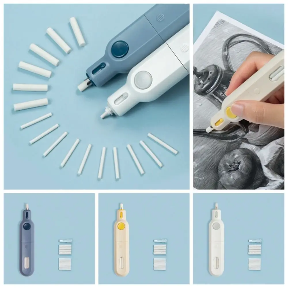 

Less Rubber Debris Electric Eraser with Refills Labor-saving Leave No Mark Automatic Eraser Traceless Core Replacement
