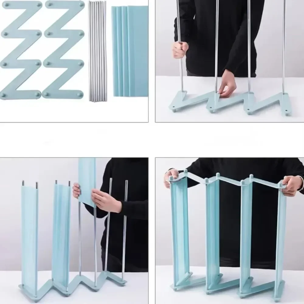 Z-shaped Shoe Rack Simplicity High Load-Bearing Dormitory Large Capacity Shoe Organizer Fashion Design Household Shoes Hanger