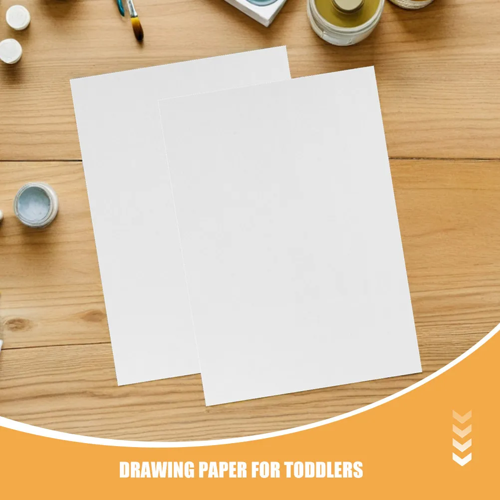 100Pcs A4 수채화 패드 그림 그리기 공예 프로젝트 학교 가족 미술 활동 부드러운 질감 생생한 컬러 종이