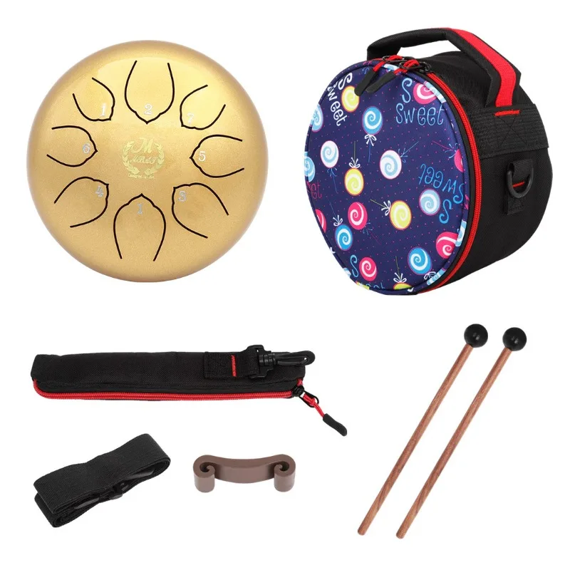 Meibeite 6 inch 8 tone C key Forgetting Worry Drum Void Drum Steel Tongue Drummer Disc Drum Quiet Worry Drum Sanskrit Drum