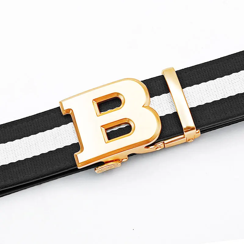 New 34mm Belt Men's Belt Business Casual Versatile Automatic Brand Buckle Men's Cowhide Texture Male for jeans