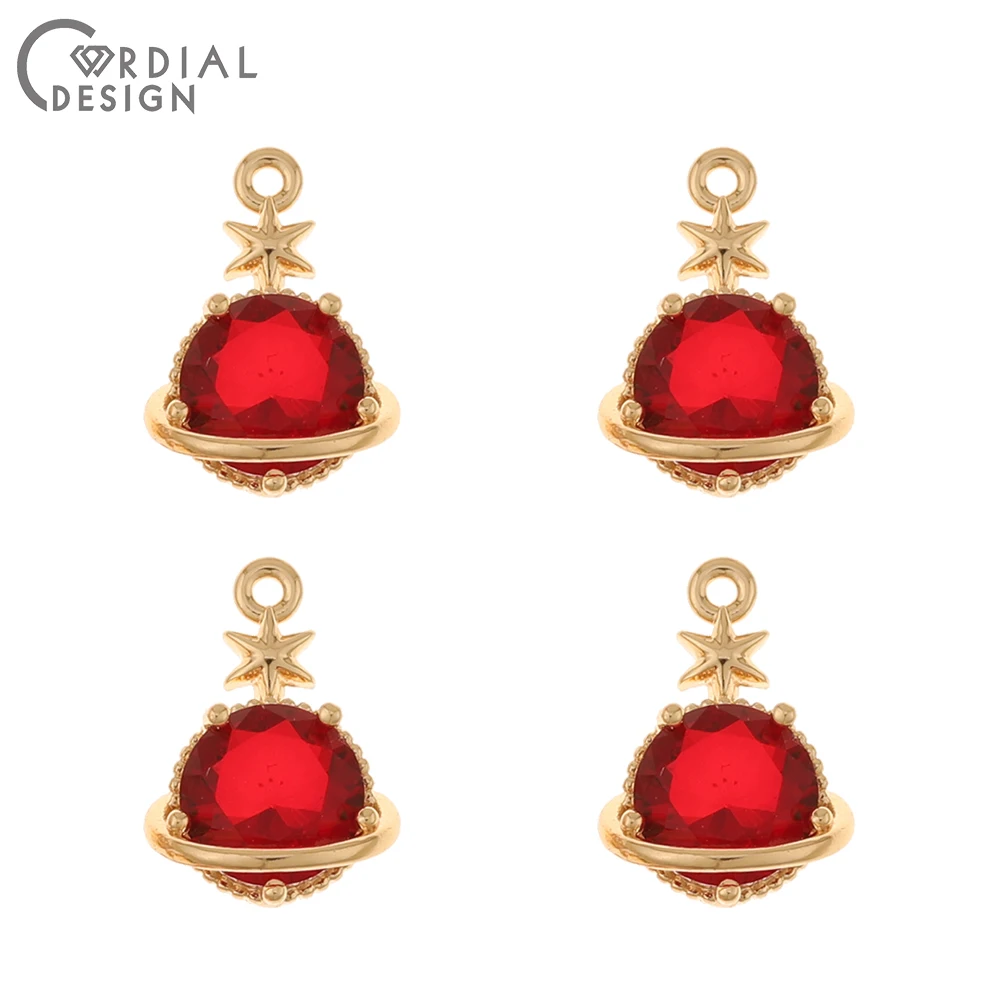 Cordial Design 50Pcs 11*16MM DIY Making/CZ Charms/Jewelry Accessories/Pendant For Earrings/Jewelry Findings Components/Hand Made - cordial