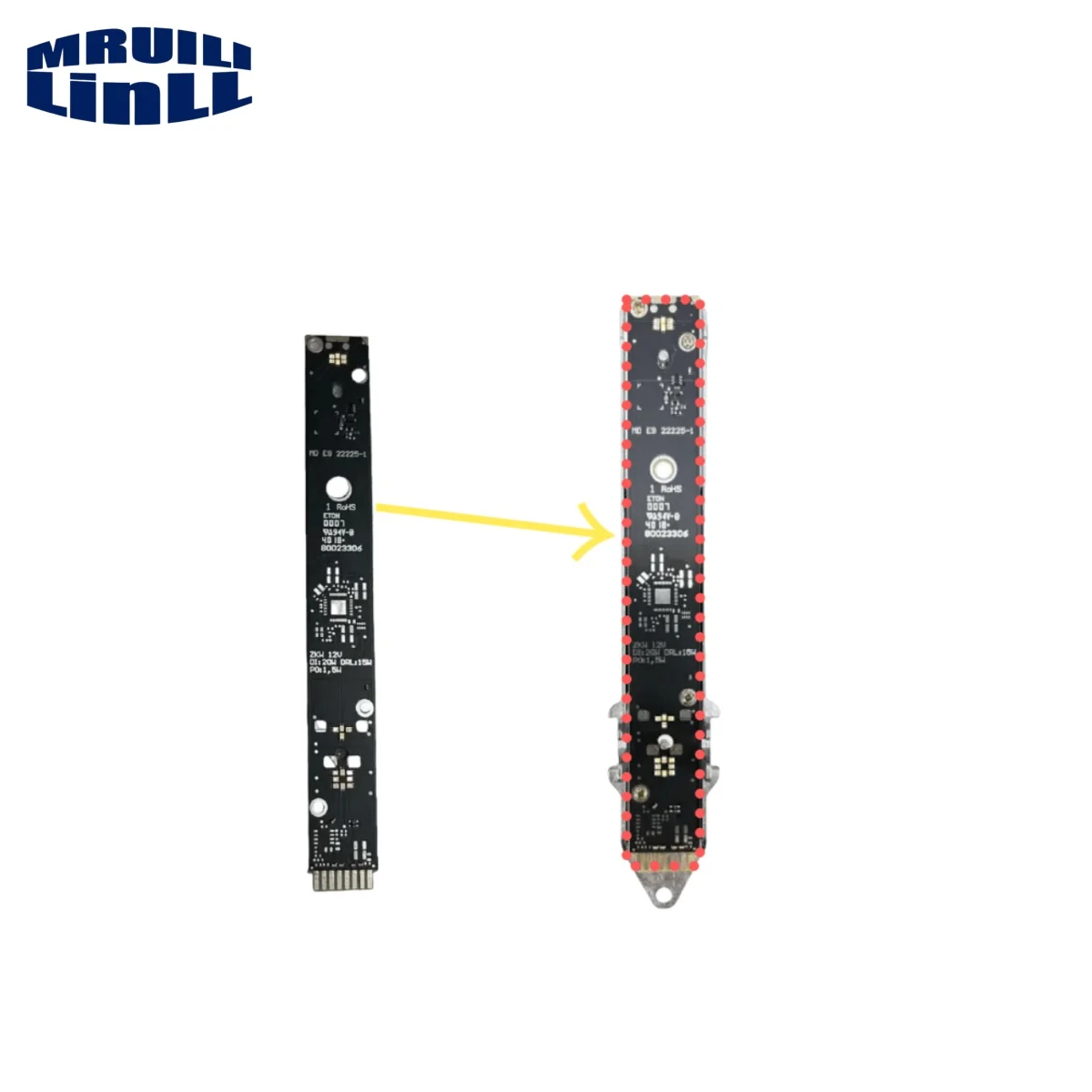 새로운 LED 헤드라이트 주간 주행등 LED 보드 DRL 모듈 OE 22225-1 80023306 83A941475 아우디 Q3 2020 2021용