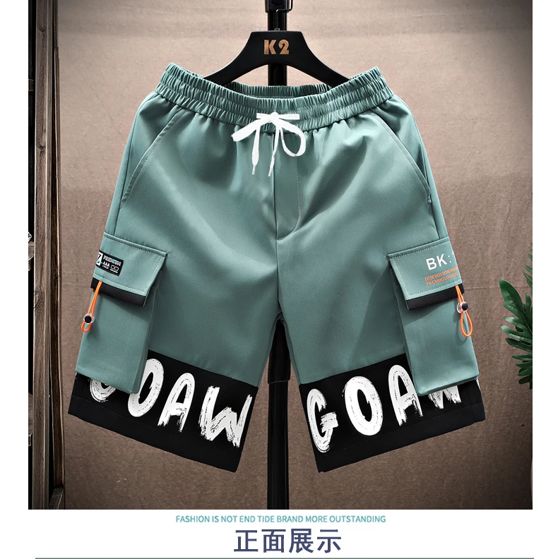 Modische Herren-Freizeitshorts 2026 Sommer Streetwear Fünf-Cent-Hose Jugend Outdoor-Sport Lose Elastische Taille Jogger Cargo-Hose – Detail 17