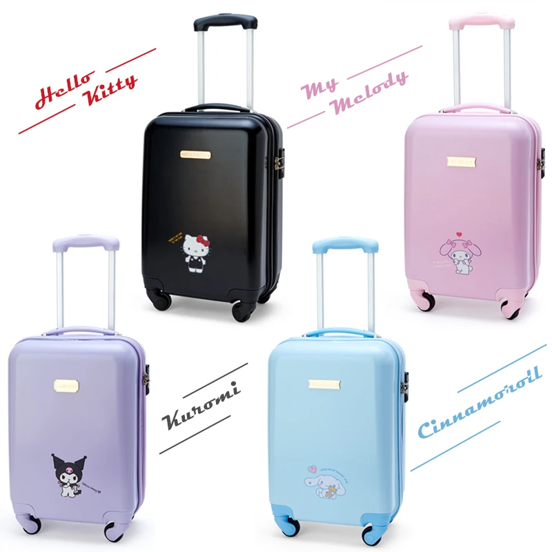 

Чемодан на колесиках Hello Kitty Kuromi My Melody ABS, 20 дюймов