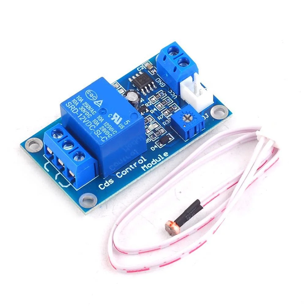 

1PCS DC 5V / 12V / 24V, Light Control Switch, Photoresistor Relay, Module Detection, 10A Brightness Sensor, Automatic Control