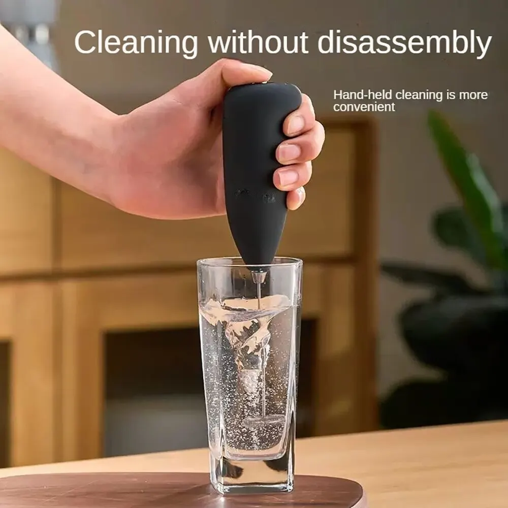Milk Frother Electric Milk Frother Handheld Mixer Coffee Foamer Egg Beater Cappuccino Stirrer Mini Portable Blenders Home Kitchen Whisk Tool