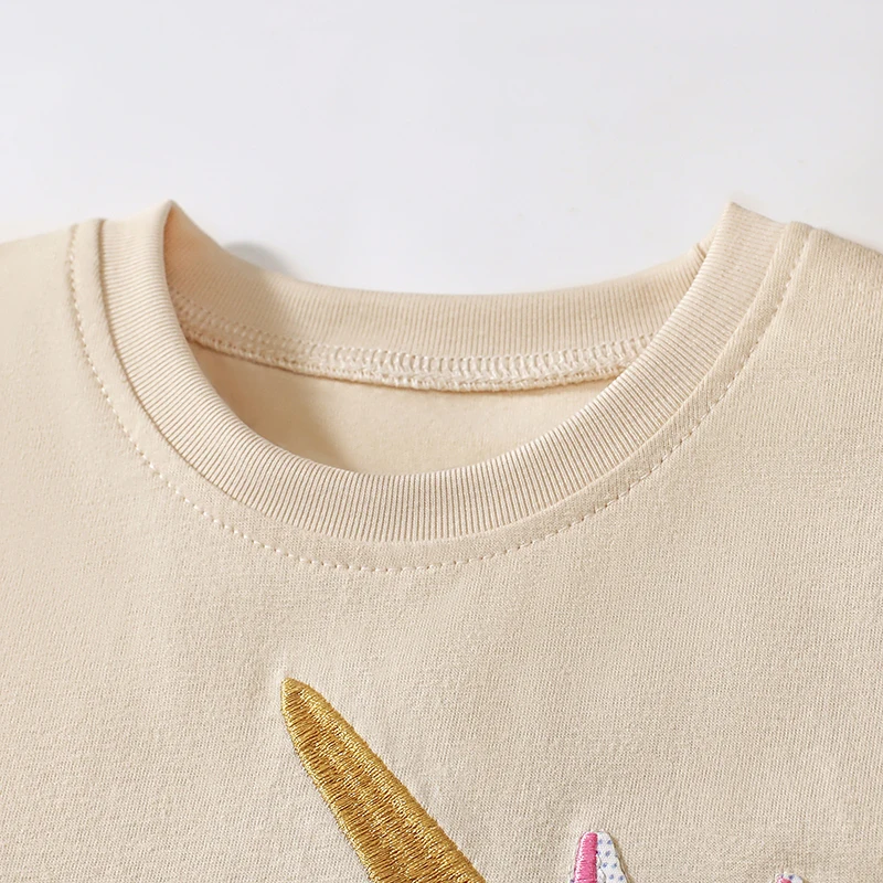 2Pcs/set Children's Clothing Kids Clothes Baby Girls 2025 Tracksuit Summer Cotton Sets Cartoon Unicorn T Shirts Tops+Pants