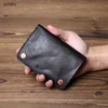 JLFGPJ Hand Painted Vegetable Tanned Top Layer Cattle Pickup Bag For Men Portable Retro Minimalist Genuine Leather Wallet 1