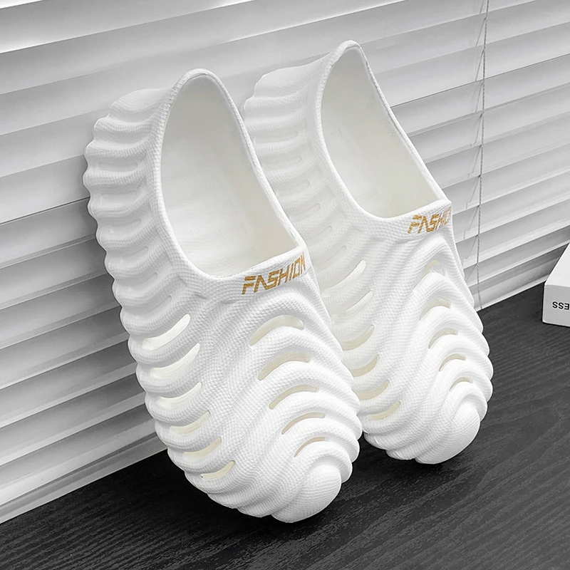 صنادل رجالية عصرية من مادة إي في إيه، أحذية شاطئ مريحة وخفيفة الوزن للرجال، أحذية مائية غير قابلة للانزلاق، أحذية رياضية كاجوال للمشي قابلة للتنفس