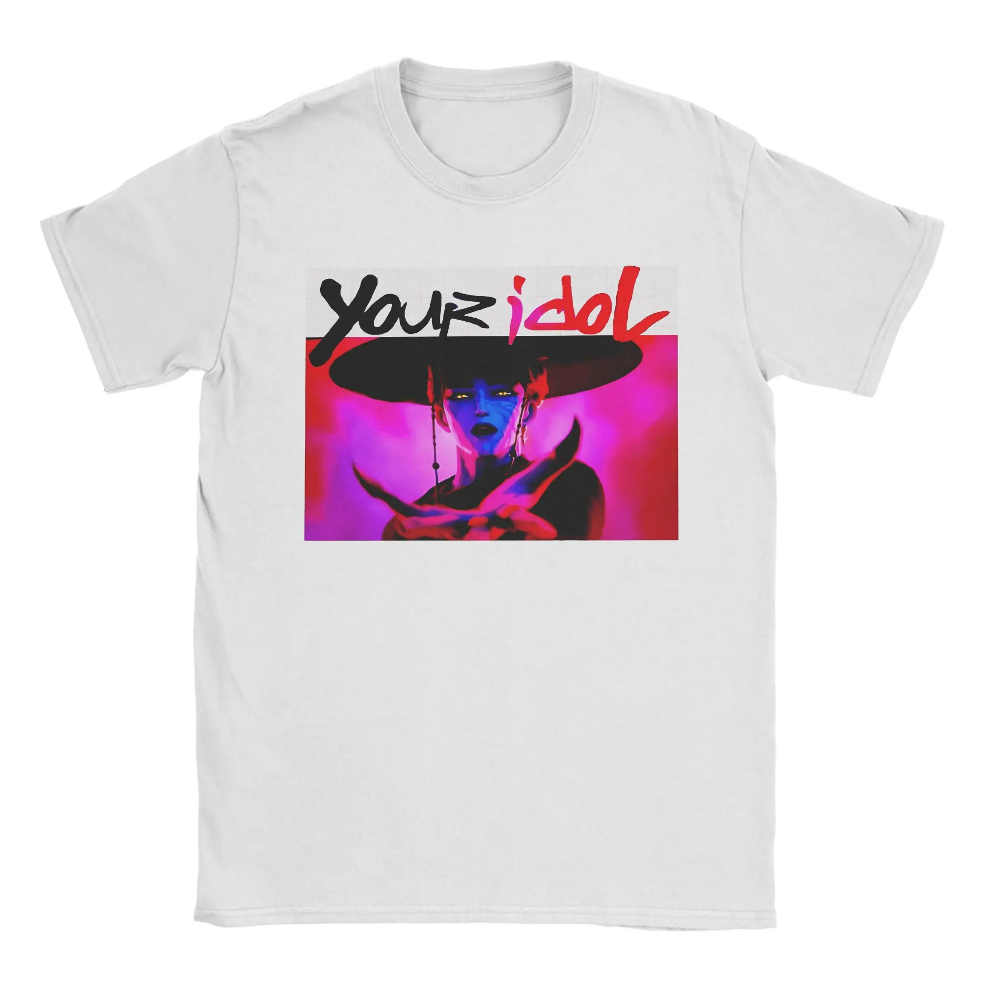 Your Idol ! Kpop Demon Hunters Men's T Shirts  Novelty Tee Shirt Short Sleeve Crewneck T-Shirts Cotton Plus Size Clothes