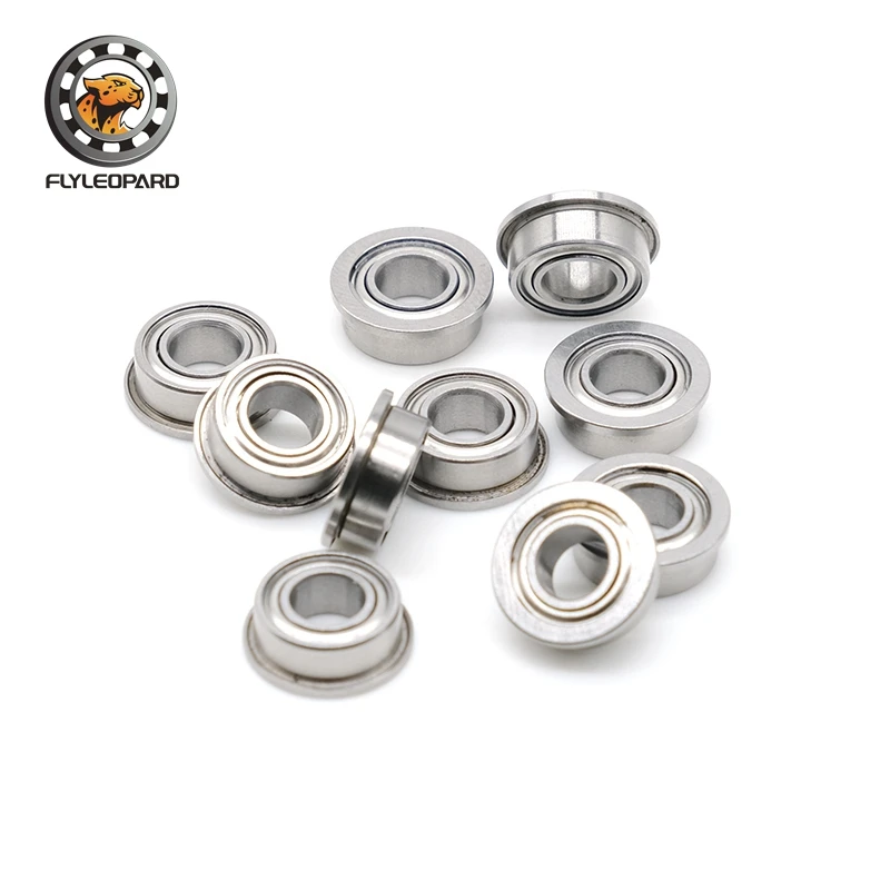 Rolamentos de Esferas Flangeadas Diminutos Blindados Dobro Rolamento de Flange Mf115zz Mf115 z Mf1152z Mf115z 5x11x4 mm 10 Pcs