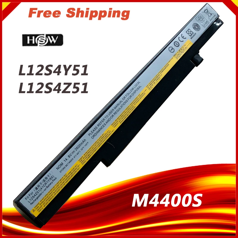 Bateria do Portátil para Lenovo Ideapad M490s M490sa B4400sa K4250 K4350a K4450 B490s M4400s L12s4z51 L12s4y51