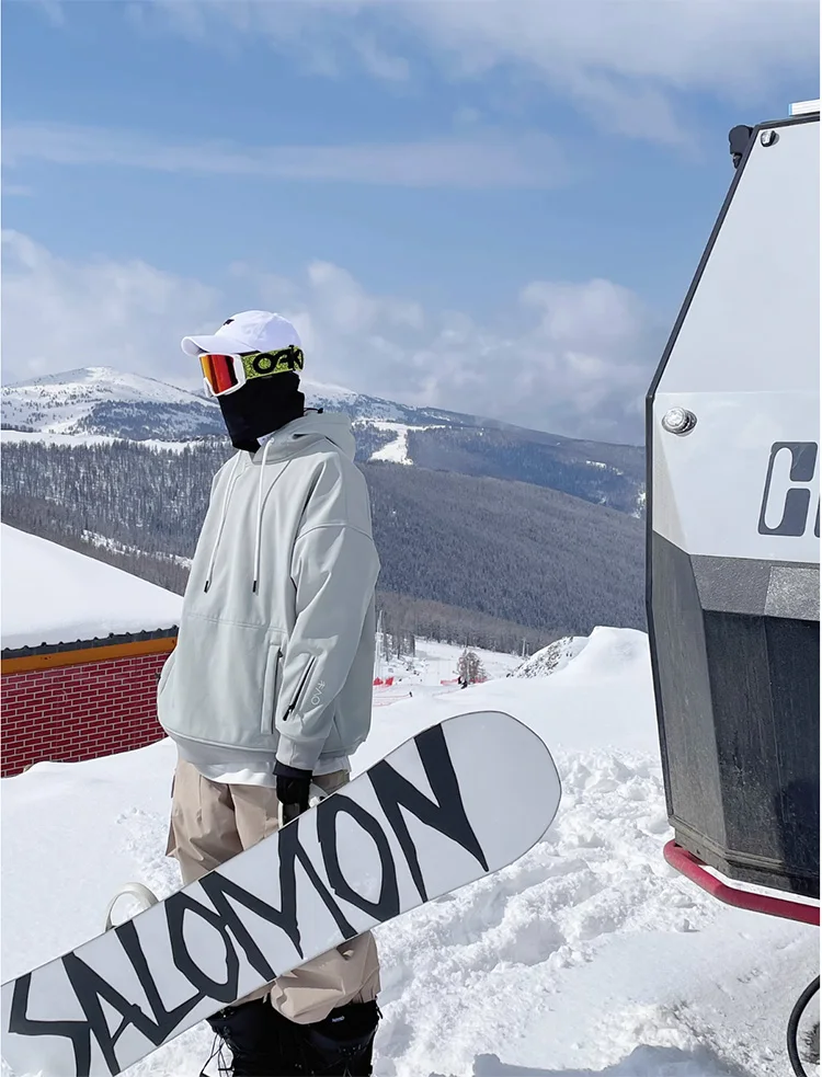 Oversize Grey Ski Hoodie