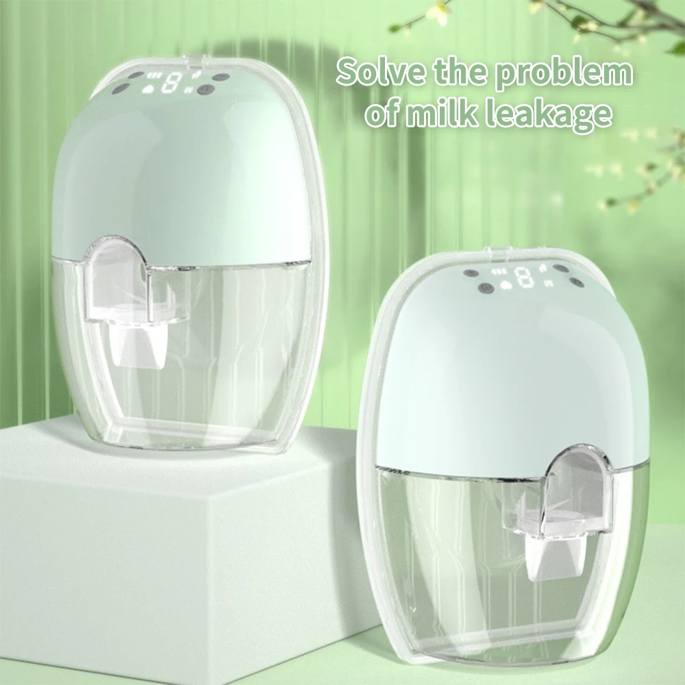 Hands Free Breast Pump Wearable Electric Breast Pump Comfort Milk Collector with LED Display 2 Modes 9 Suction Levels BPA-free