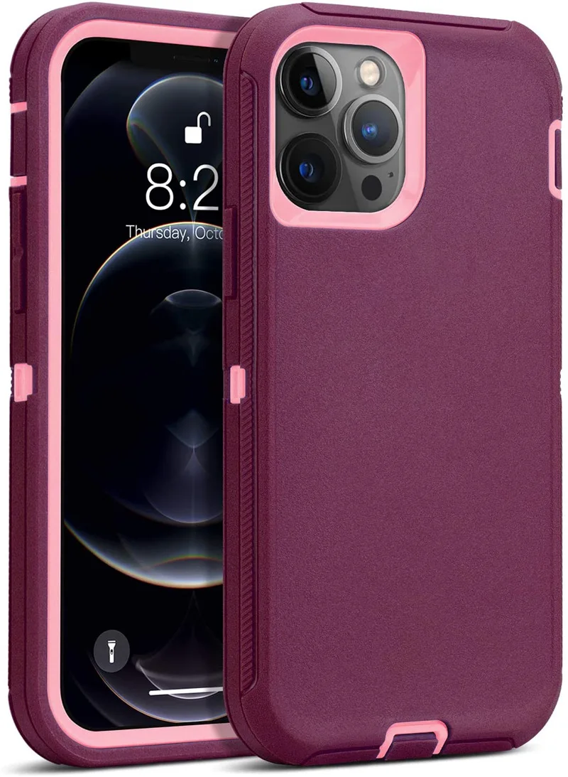 Enhanced Shockproof Defender Phone Case, Durable Premium Protective Cover