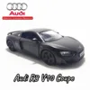 1:36 Audi R8 V10 Coupe Pullback Toy Car Model Official Licensed Alloy Diecast Vehicle Scale Replica Xmas Gift Kid Boy Toy 1