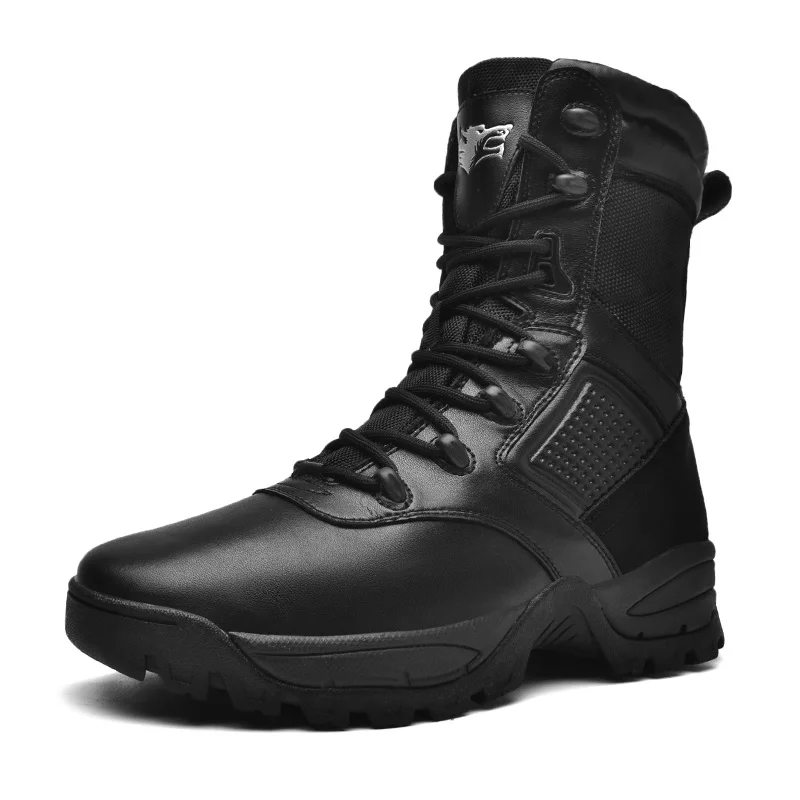 

Men Military Boots Men Desert Combat Boots Outdoor Man non-slip Snow Boots Male waterproof Tactical Boots platform Ankle Boots