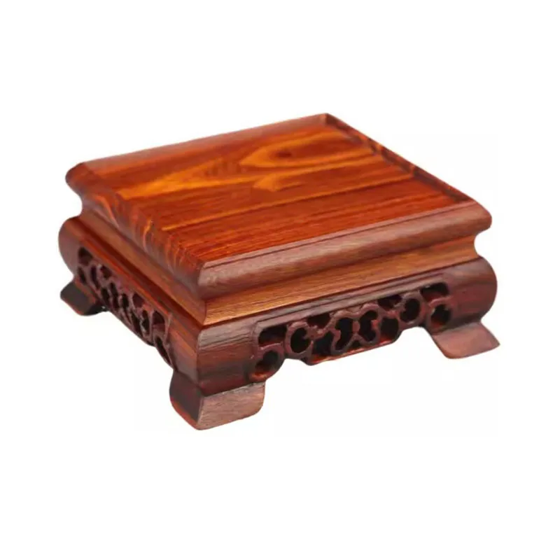 Jade stone base, teapot flower, bonsai, square antique base, for the whole piece