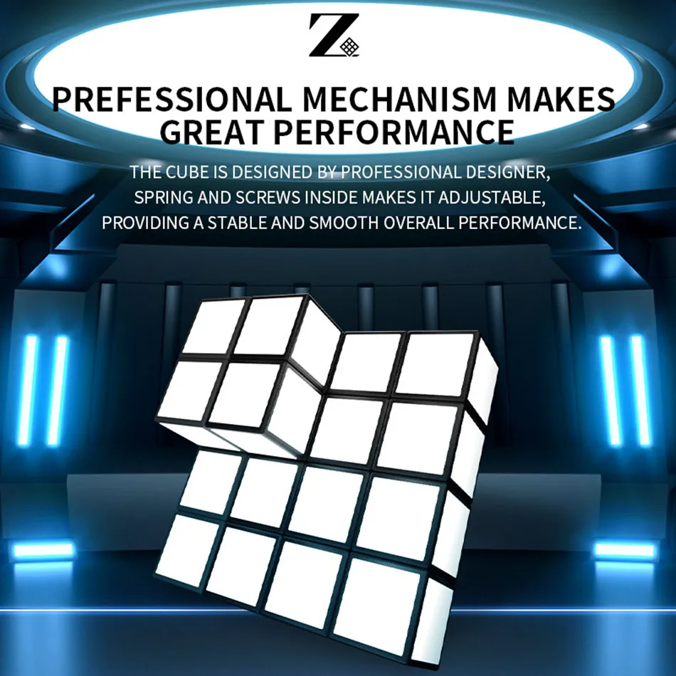 New Blanker Cube 3x3x3 Strange Shape Magic Mirror Cube Magico Educational Puzzle Toys For Kids Children Toys Mirror Cubo 6