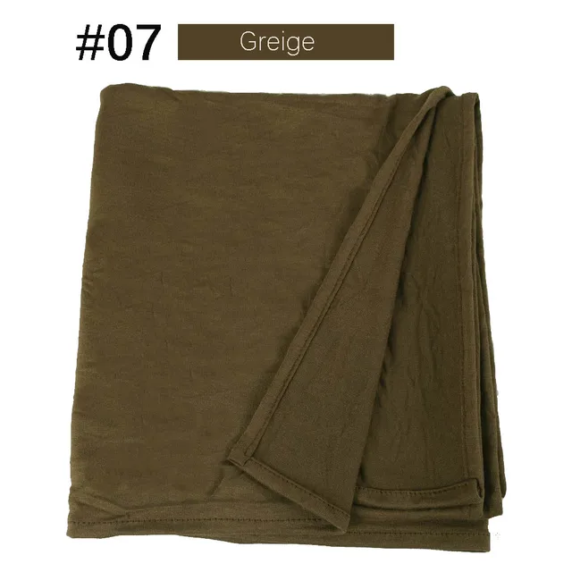 Muslim Women Premium Instant Cotton Jersey Hijab Scarf Jersey Hijabs Scarves With Hoop Pinless HeadScarves 53 colors 07