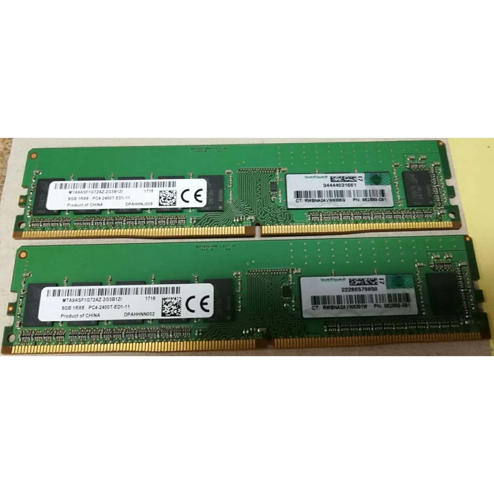 1PCS 862974-B21 862689-091 869537-001 For HP RAM 1Rx8 PC4-2400 ECC 8GB DDR4 2400 ECC 8G 4 1PCS 862974-B21 862689-091 869537-001 For HP RAM 1Rx8 PC4-2400 ECC 8GB DDR4 2400 ECC 8G - Image 2